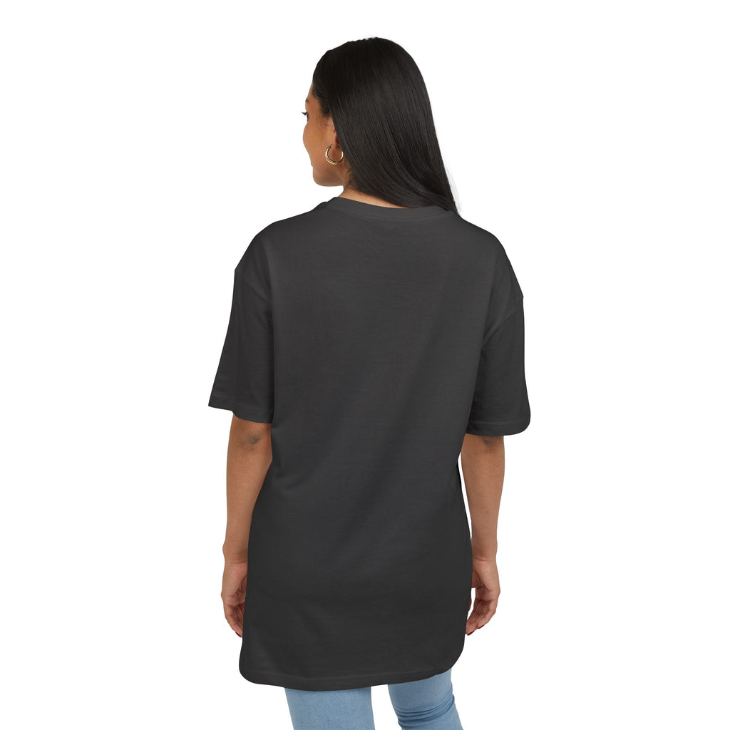 Oversized Tee with “Enter text” Center Print — Minimal Graphic Shirt