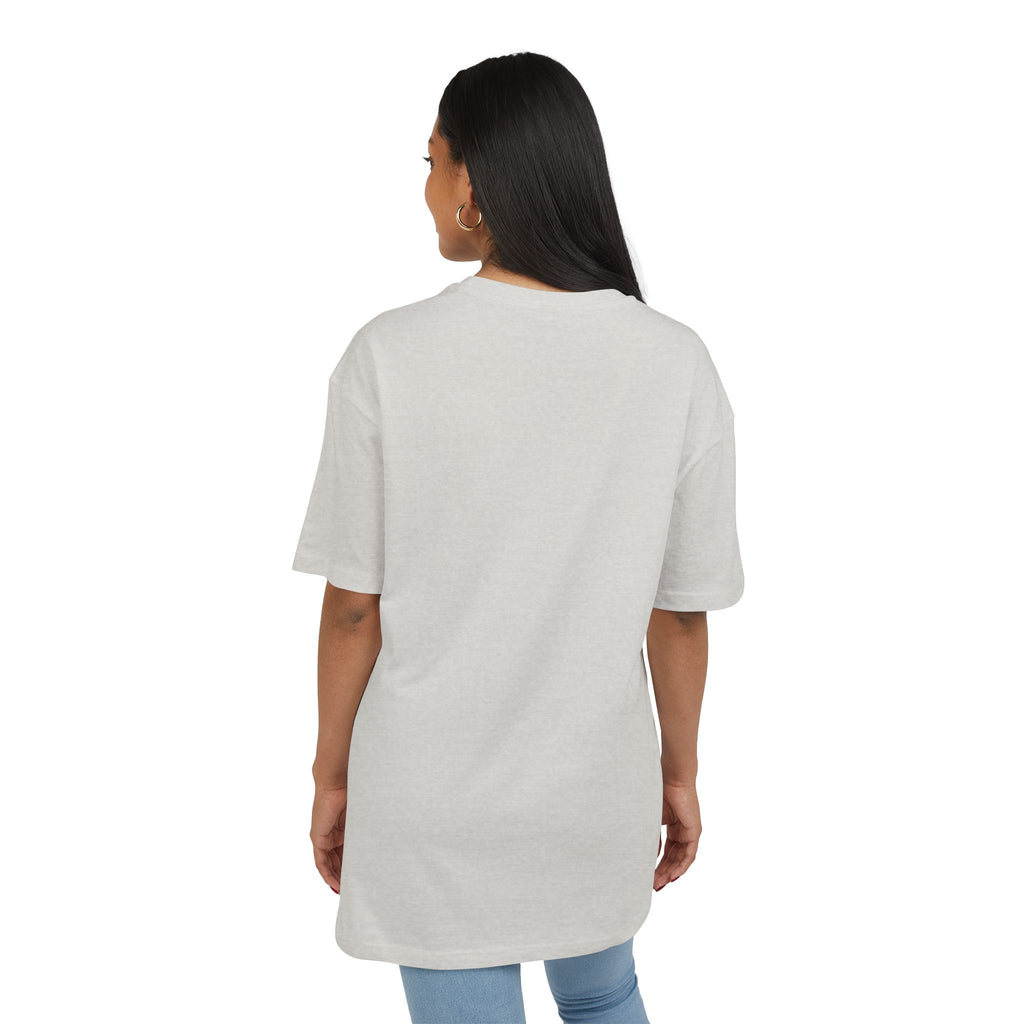 Oversized Tee with “Enter text” Center Print — Minimal Graphic Shirt