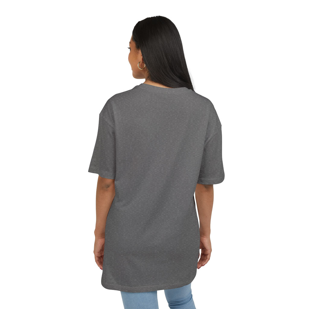 Oversized Tee with “Enter text” Center Print — Minimal Graphic Shirt